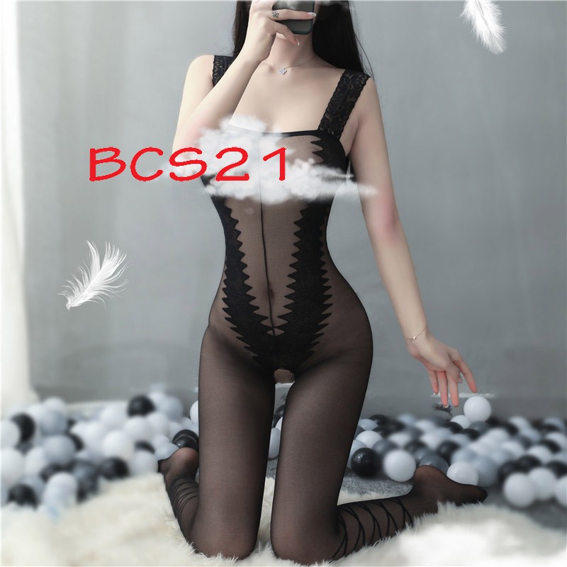 No. 56 N49 70💕CHE TÊN💕 Bodysuit Sexy Đồ Ngủ Cosplay Xuyên Thấu Gợi Cảm Hở Đáy Quyến Rũ Vải Mịn Bodystocking BCS21 | BigBuy360 - bigbuy360.vn