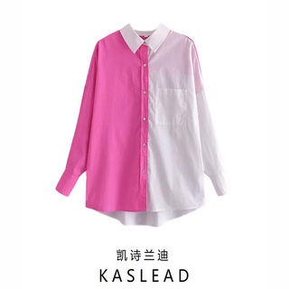 Áo sơ mi nữ hai màu hãng kaslead