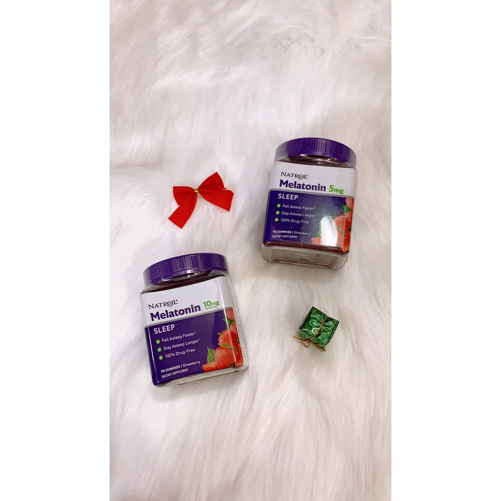 Gummies hỗ trợ ngủ ngon Natrol Melatonin 10mg 90 Viên