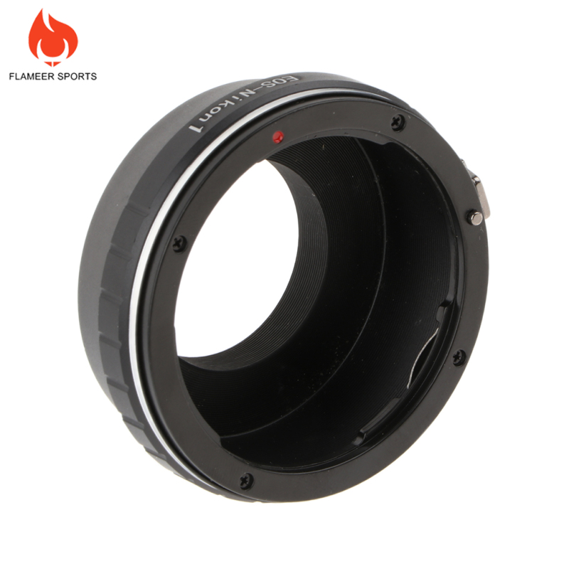 Flameer Sports Aluminum Alloy Adapter Ring for Canon EOS EF EF S Lens to Nikon   J1 V1