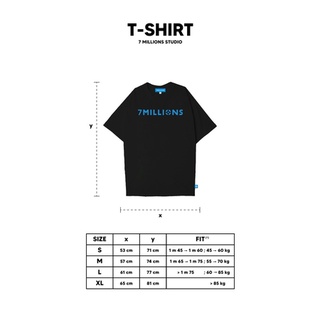 ETyX //Áo thun 7millions Basic 2.0 - Màu xanh - Unisex - Form oversize!!