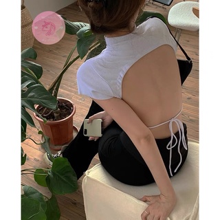 Áo Magnolia by Leah Wonder Croptop khoét lưng buộc dây