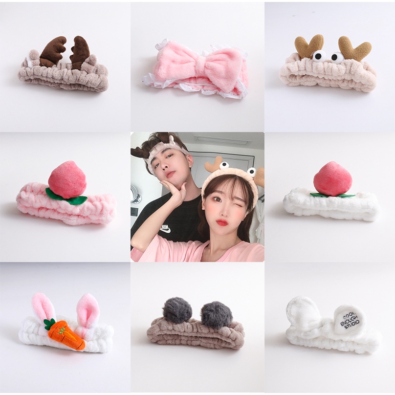 Băng đô Cột tóc hình sừng hươu đơn giản dễ thương cho nữ