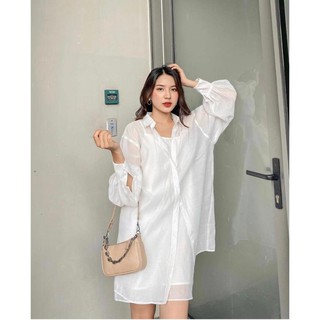 SET ĐẦM KÈM SƠ MI TRẮNG SIÊU XINH