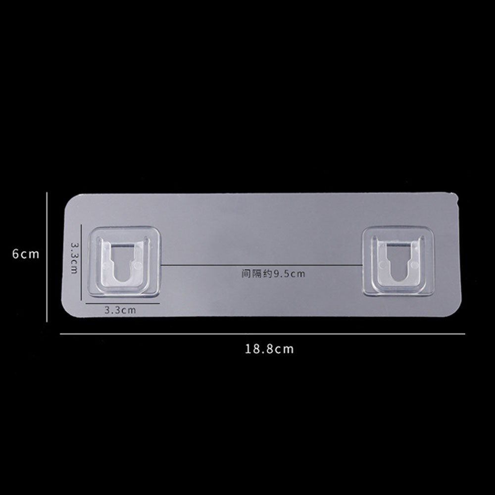 Ngàm Treo Giá Đựng Xà Phòng Trong Suốt Gắn Tường