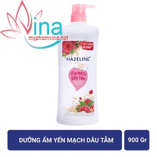 Sữa tắm dưỡng ẩm sáng da Hazeline yến mạch dâu tằm 1000ml