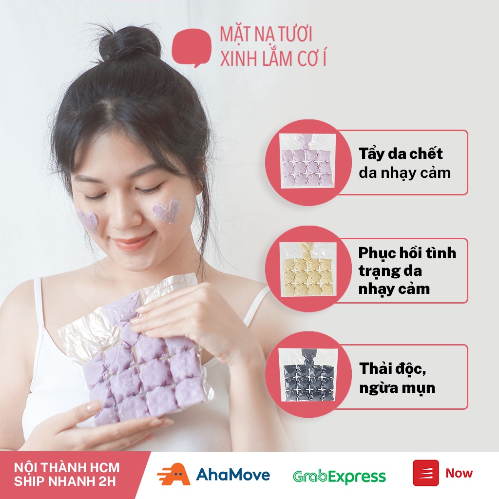 Mặt nạ dưỡng da nhạy cảm Milky Touch 600g dạng sệt mát lạnh dịu da không hương liệu - HCM only - Mặt Nạ Tươi