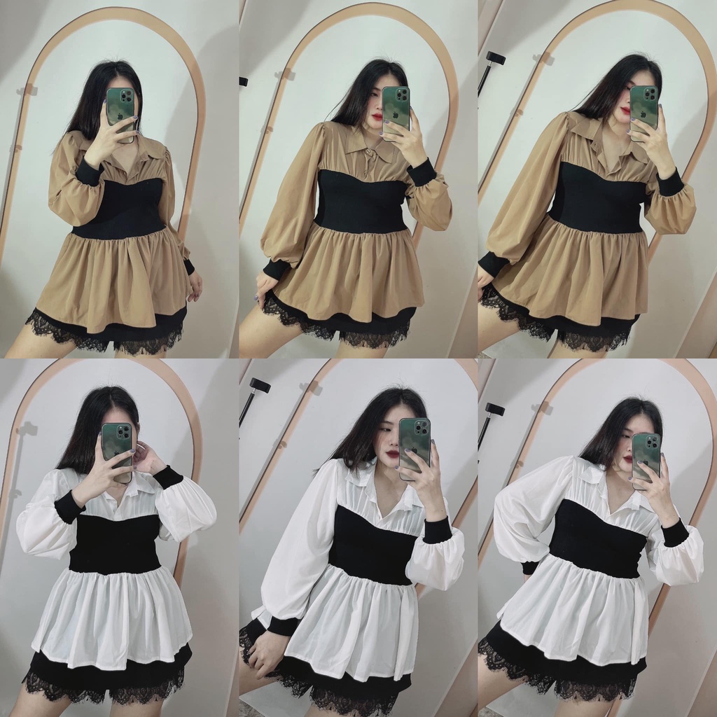ÁO BABY DOLL THẮT EO
