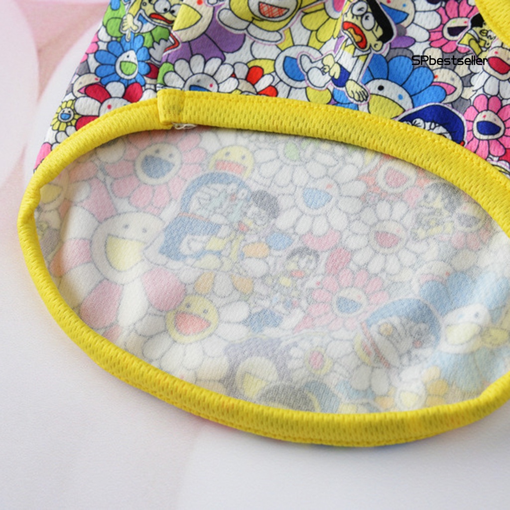 Áo thun cổ tròn in họa tiết hoạt hình dành cho thú cưng