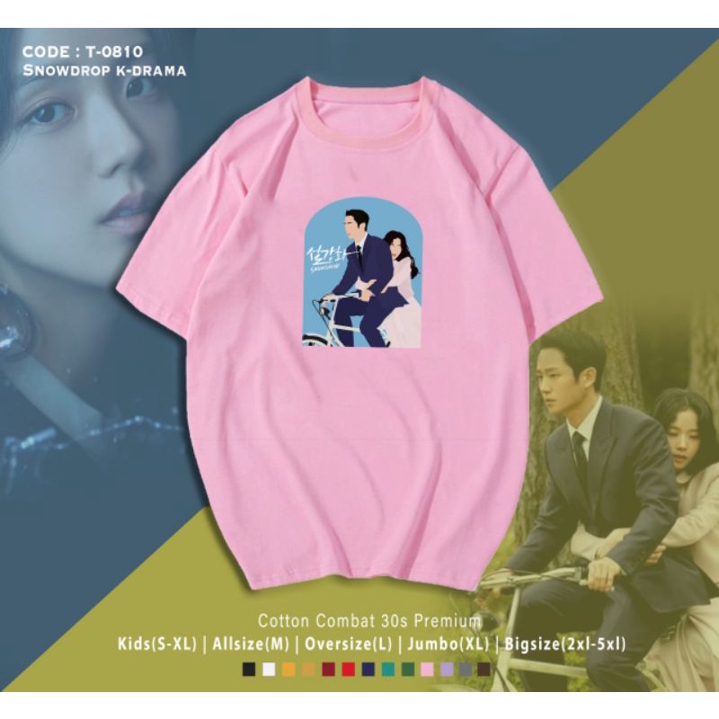 Áo Thun Cotton In Hình Xe Đạp K-Dama SNOWDROP JISOO