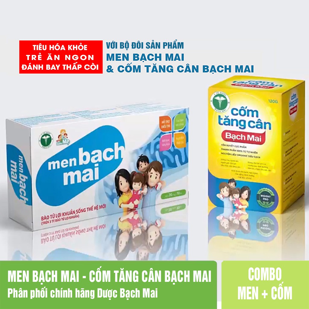 Cốm tăng cân bạch mai cho bé ăn ngon ngủ ngon tăng chiều cao vi sinh tiêu hóa tốt cho bé