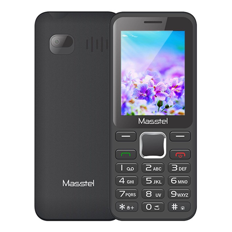 điện thoại  MASSTEL izi 250 ( siêu phẩm bàn phím 2019) - pin 3000 mah siêu khỏe, loa to, phông chữ lớn, mặt kính 2,5D