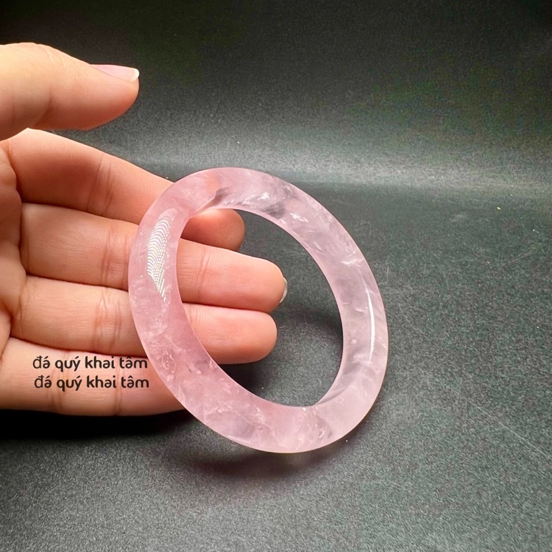 Vòng bản thach anh hồng size ni 54