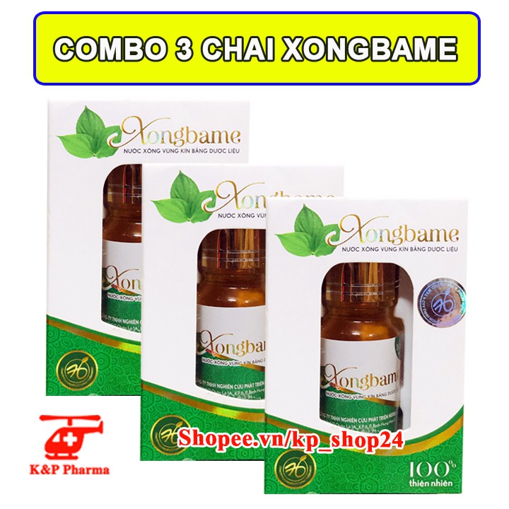 ✅ [CHÍNH HÃNG] Nước xông vùng kín sau sinh XONGBAME - Ngừa viêm nhiễm phụ khoa, 100% từ thảo dược