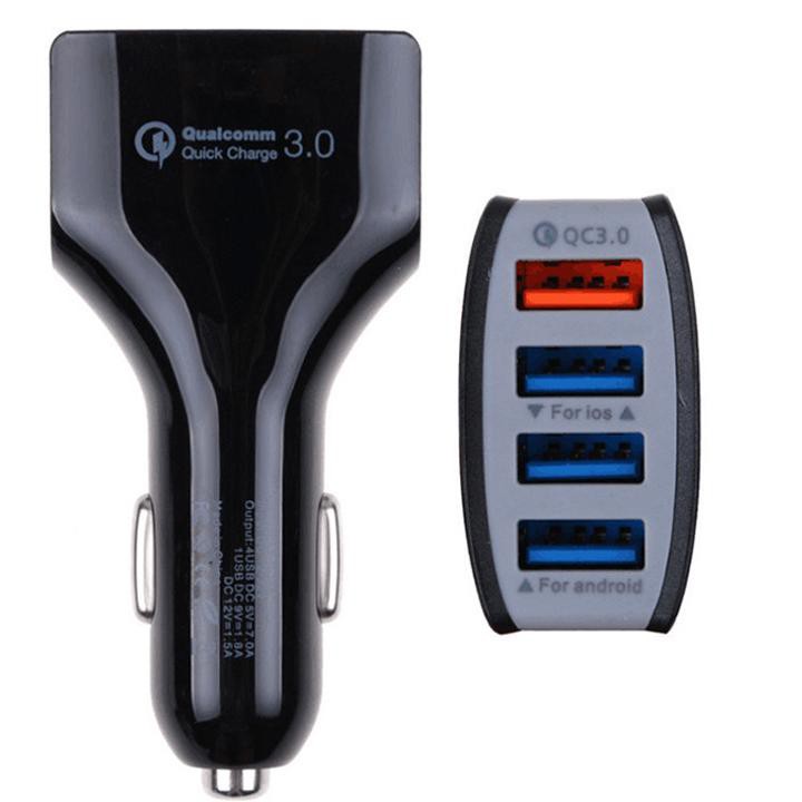 Tẩu Sạc Nhanh Ô Tô 4 cổng USB 3.5A Cốc Sạc Nhanh Quick Chagre 3.0 Xe Hơi BKS-4U Xịn