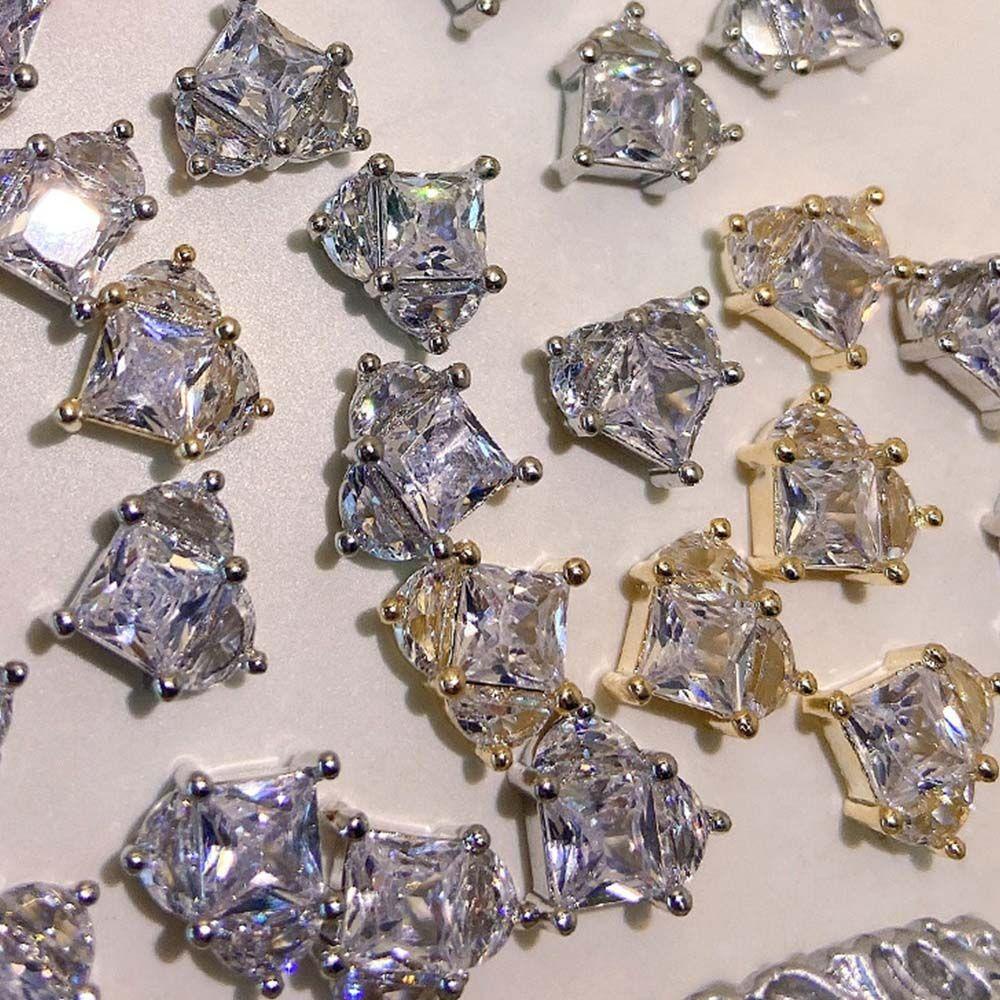 OCEANMAP Phụ Kiện Trang Trí Móng Tay Lấp Lánh Thời Trang Charms