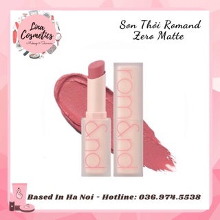 Son Thỏi Lì Romand Zero Matte Lipstick Shell Beach Nude Collection