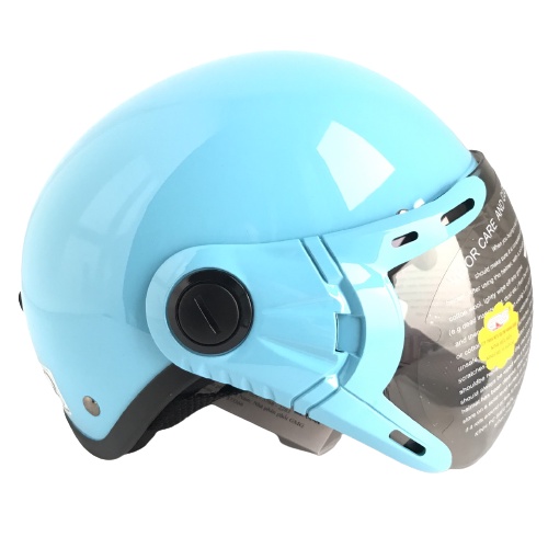 Mũ bảo hiểm nửa đầu có kính - Dành cho người lớn vòng đầu 56-58cm - GRS A33K - Xanh dương bóng - Nón bảo hiểm Nam - Nữ