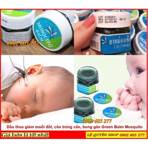 [Hàng Nhập Khẩu]Dầu cù là muỗi Mosquito Balm 13gr