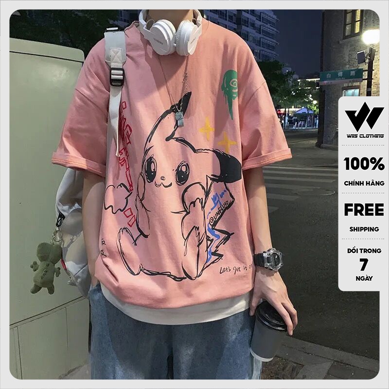 Áo phông tay lỡ WIIS unisex form rộng PIPIKA thời trang nam nữ oversize ulzzang