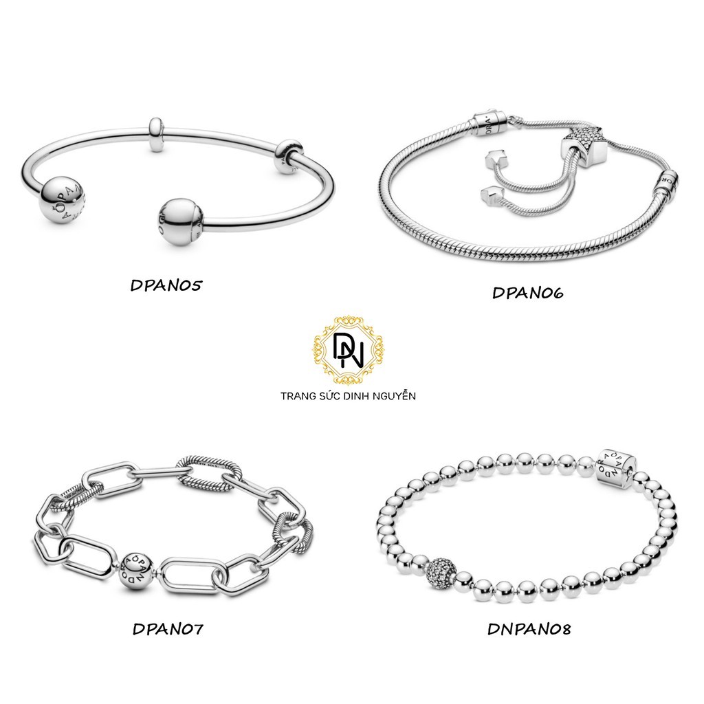 Vòng charm bạc 925 ALE, chất liệu chuẩn bạc 925, vòng không charm tự do mix charm theo ý thích VKC002