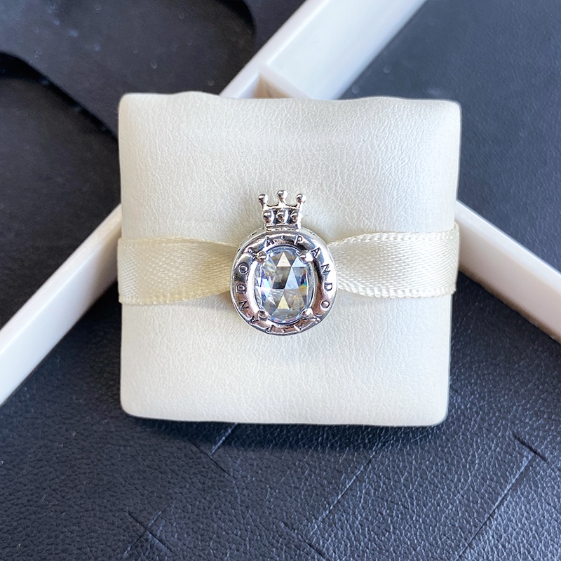 Vương miện đá quý O Bangle Charm Hạt Quà tặng bên