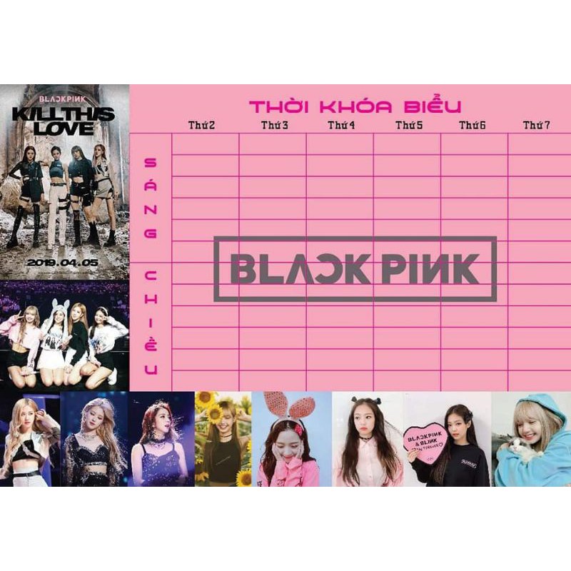 thời khoá biểu Blackpink