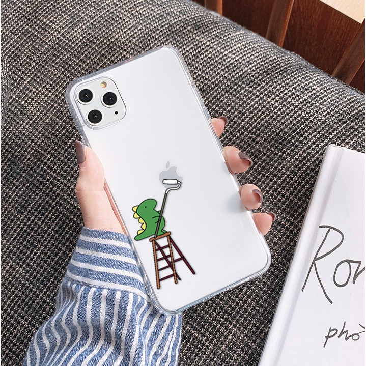 Ốp lưng iphone Khủng long xanh viền trong chống ố 5/5s/6/6plus/6s/6splus/7/7plus/8/8plus/x/xs/11/12/pro/max/plus/promax | BigBuy360 - bigbuy360.vn