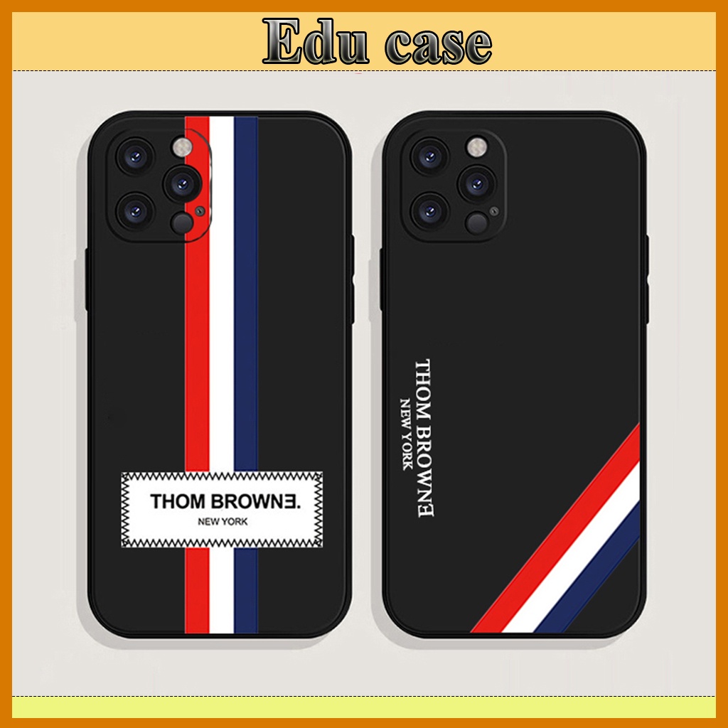 Ốp lưng IPhone BLack Cạnh Vuông Thom Browne 6/6plus/6s/6splus/7/7plus/8/8plus/x/xr/xs/11/12/13/pro/max/plus/promax
