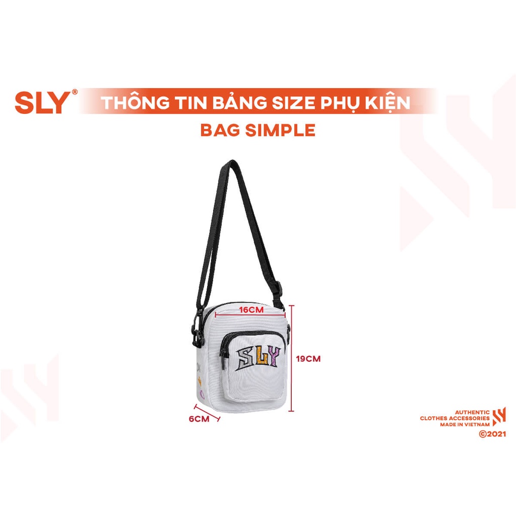 Túi đeo SLY Simple màu trắng