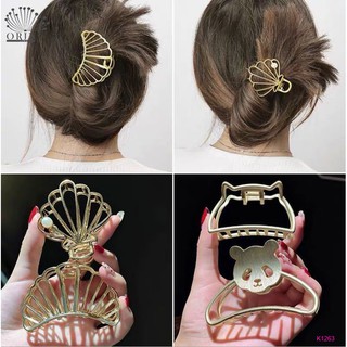 Kẹp tóc, kẹp càng cua kim loại phong cách thời trang Orin K1263