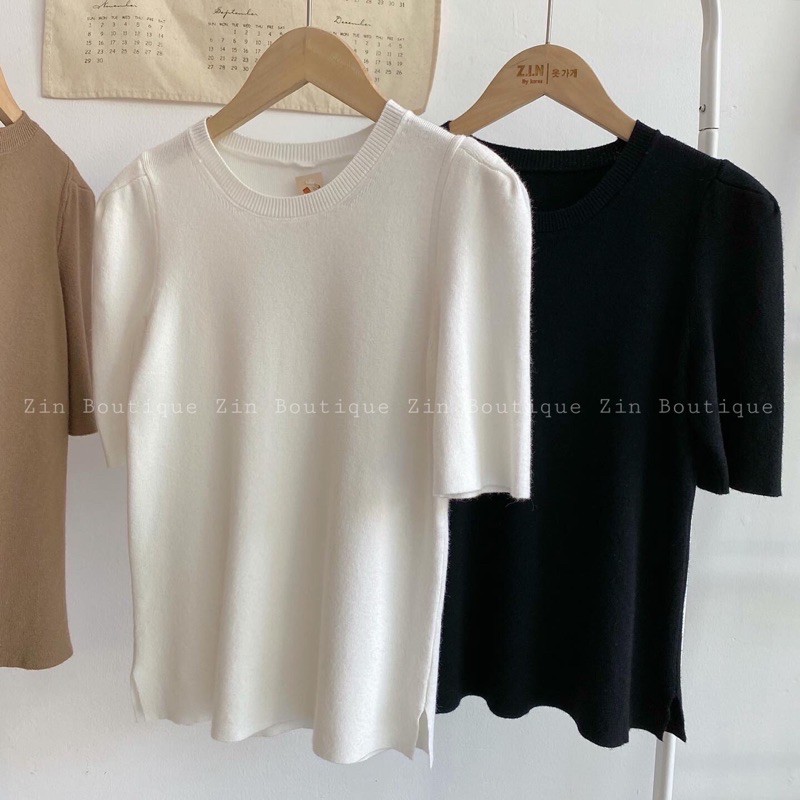 Áo len cọc tay nhô vai