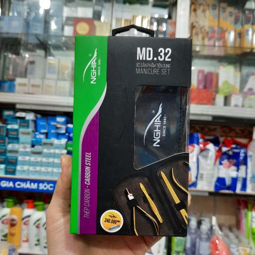 Bộ sản phẩm làm chăm sóc móng MD.32 - Kềm Nghĩa