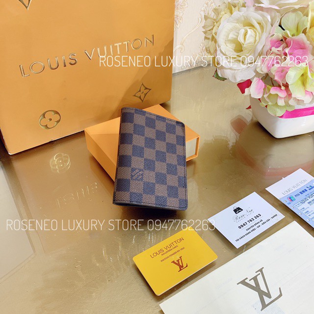 Bìa đựng hộ chiếu Passport cover LV SUPER VIP‼️ fullbox , túi vải , card Louis Vuitton