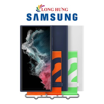 Ốp lưng Samsung Silicone Cover with Strap Samsung Galaxy S22/S22+/S22 Ultra - Hàng chính hãng