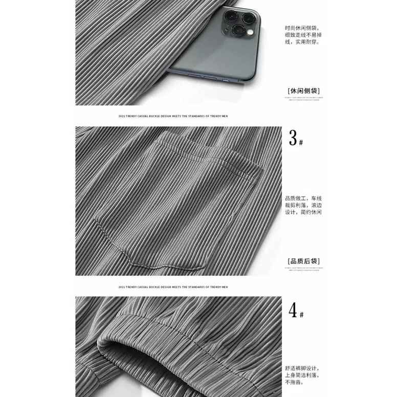 Quần Thể Thao Harem Lụa Mỏng Dáng Rộng Nhanh Khô Thời Trang Mùa Hè Cho Nam Tte175