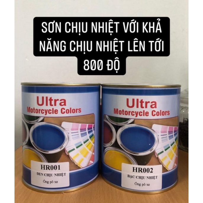 HR001-Sơn ultra chịu nhiệt màu đen