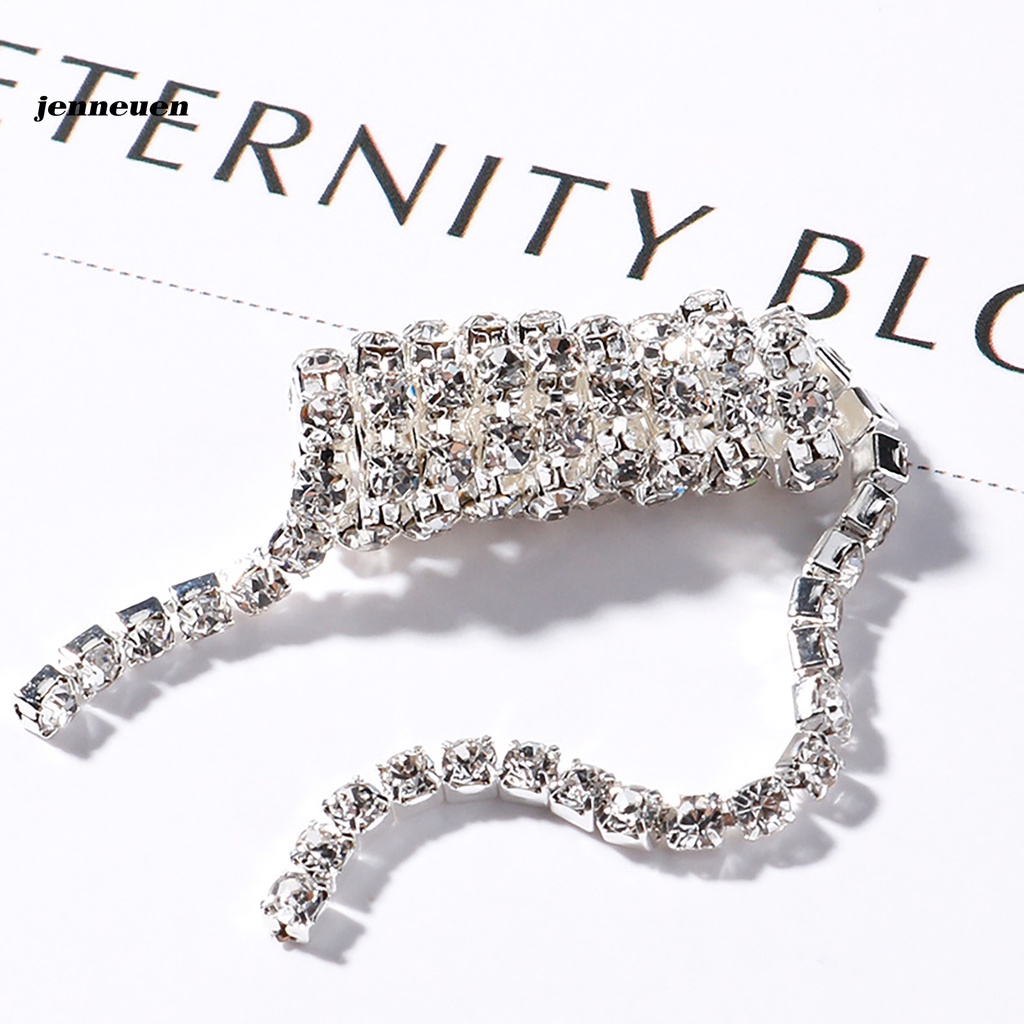 [Hàng mới về] 3 Dây xích kim cương giả 3D bằng kim loại trang trí móng tay làm đẹp đa năng cho nữ