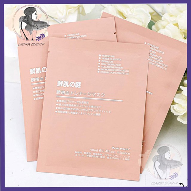 [COMBO 10MIẾNG TẶNG 1] Mặt Nạ Nhau Thai Cừu Tế Bào Gốc CLAURA BEAUTY Mặt Nạ Dưỡng Da Công Nghệ Nhật Bản, Dưỡng Ẩm, Trắng