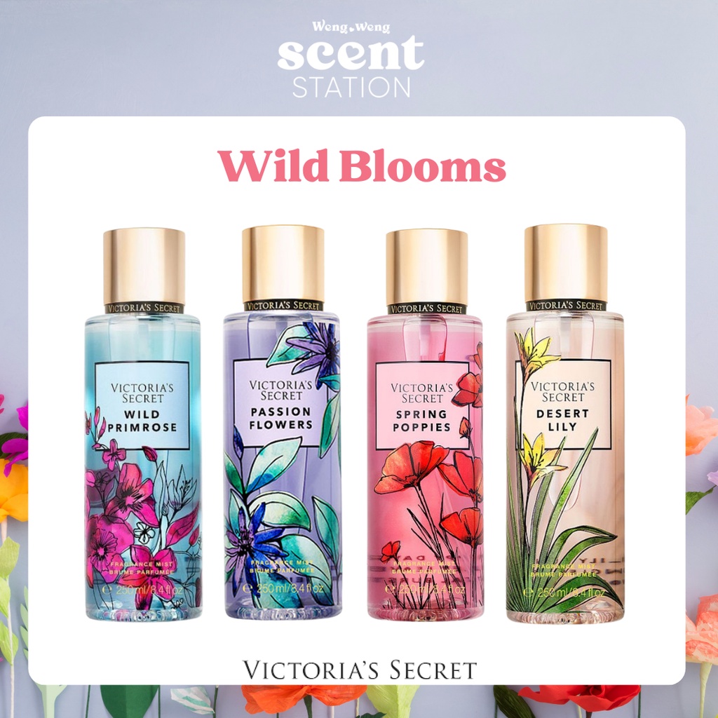 (BST Wild Blooms) Bộ Sản Phẩm Victoria’s Secret Spring Poppies / Desert Lily / Passion Flower / Wild Primrose