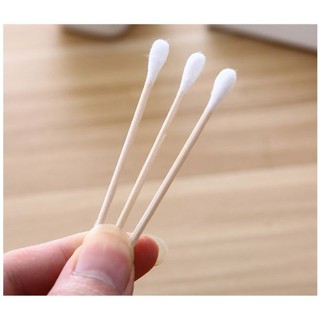 Túi 100 chiếc tăm bông thân gỗ