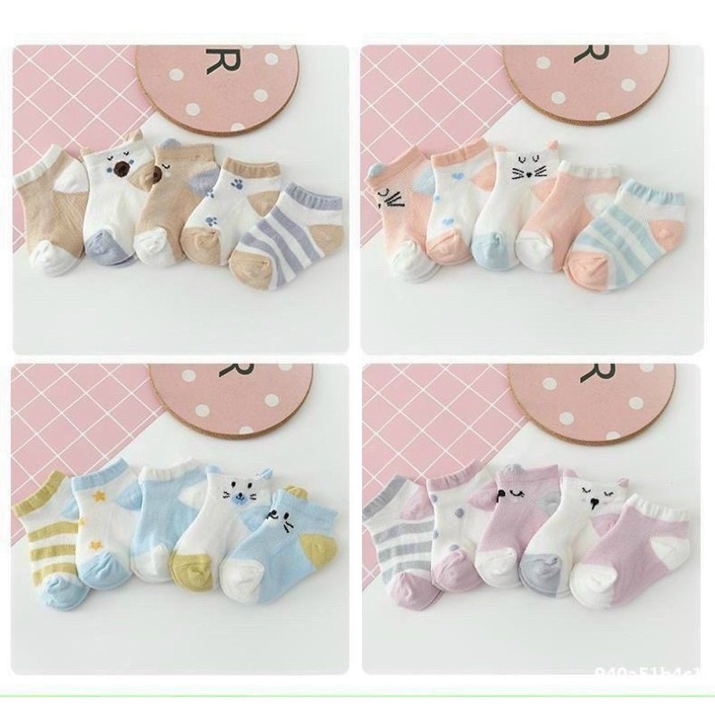 Set 5 đôi tất lưới loại đẹp cho bé