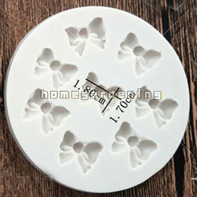 Khuôn Silicone Nhấn Bánh &amp; Socola Hình Nơ Ruy Băng