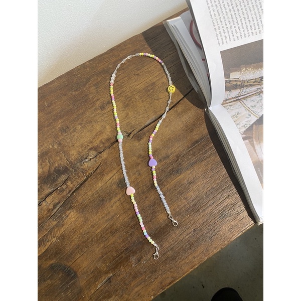 [360]Dây đeo khẩu trang hạt trái tim