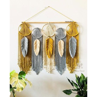 Mành macrame dreamcatcher treo tường trang trí nhà cửa, homestay, quán cafe cực nổi bật