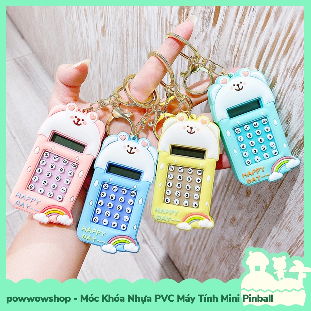 [Sẵn VN - Hỏa Tốc] Móc Khóa Nhựa PVC Kiểu Dáng Calculator Mini, Máy Pinball