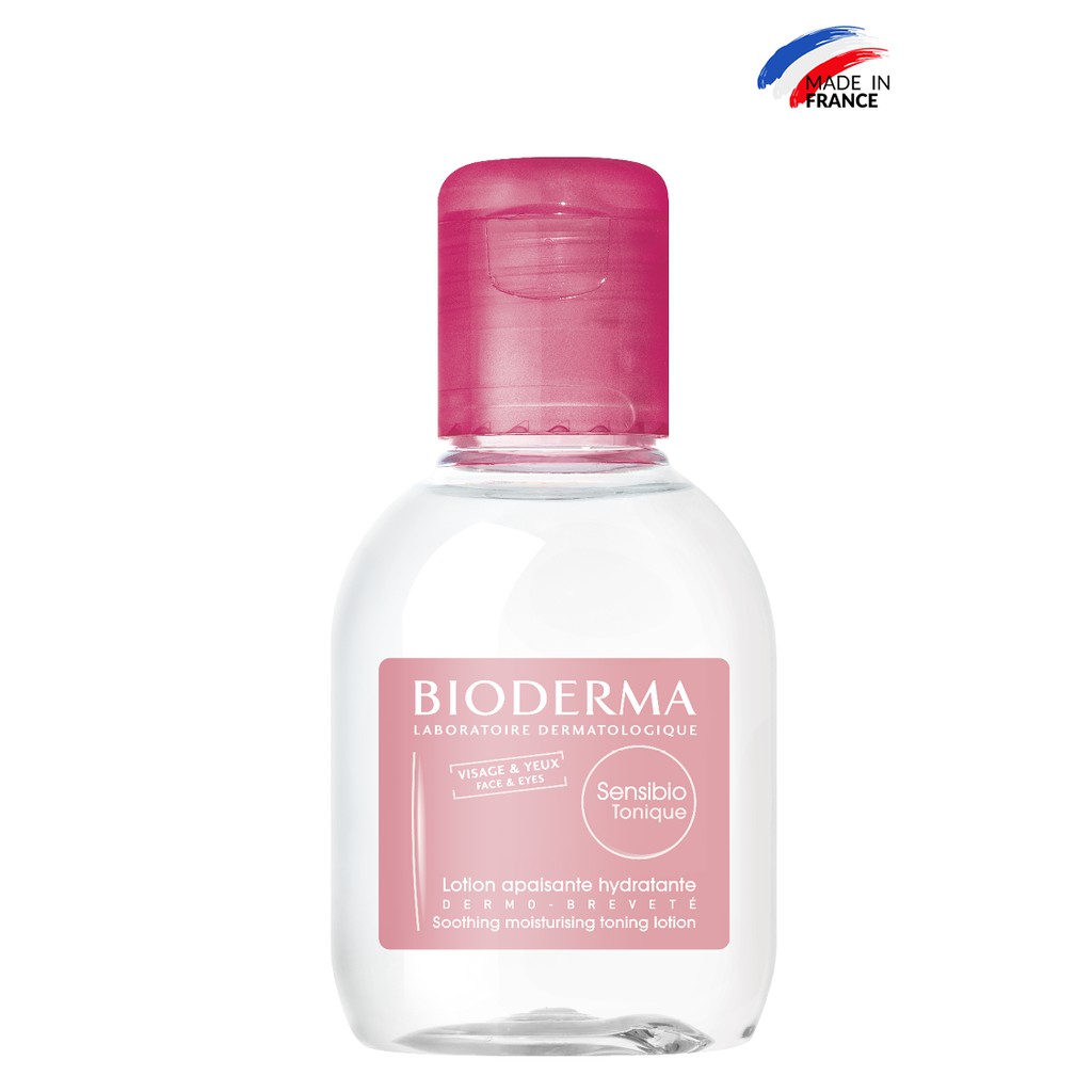 Bộ đôi nước tẩy trang làm sạch micellar cho da nhạy cảm Bioderma Sensibio H2O 500ml và dung dịch cân bằng, dưỡng ẩm 100m