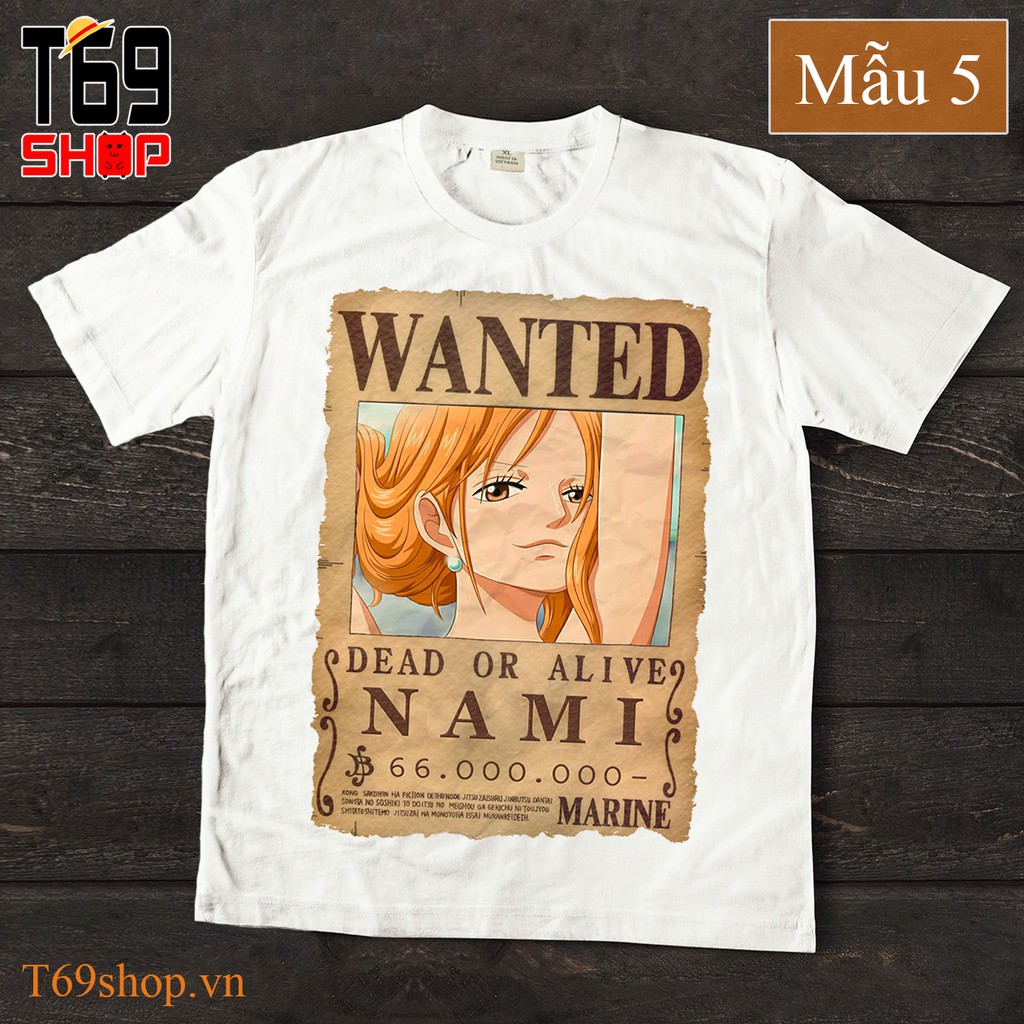 Áo thun Wanted anime One Piece - Đã cập nhật Bounty mới nhất | BigBuy360 - bigbuy360.vn