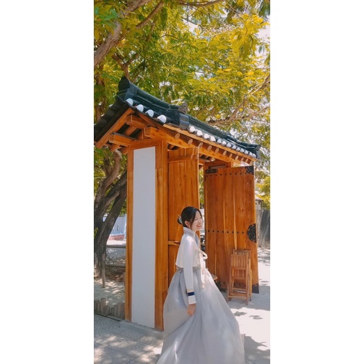 Hanbok nam nữ tone xám trắng