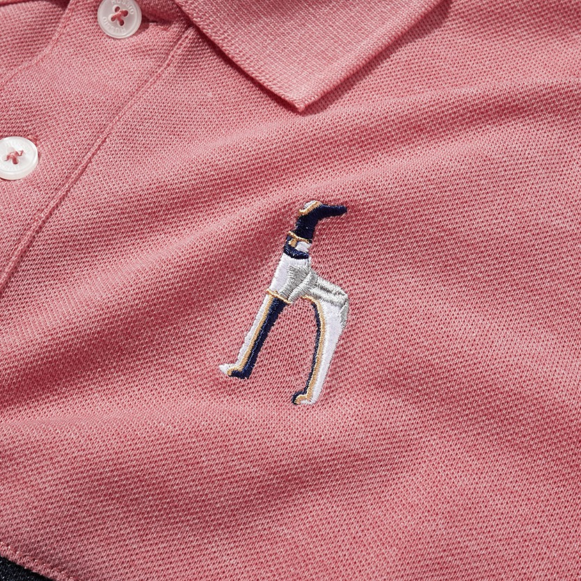 Áo polo nam HUSSIO phối sọc thêu logo trẻ trung | BigBuy360 - bigbuy360.vn